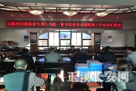 玉溪市扫黑除恶专项斗争第一督导组到北城街道