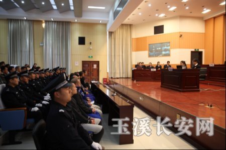 澄江法院公开开庭审理马跃忠等十四人涉嫌恶势力犯罪案件