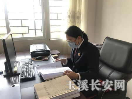 通海县未检检察官师晓霞书面阅卷